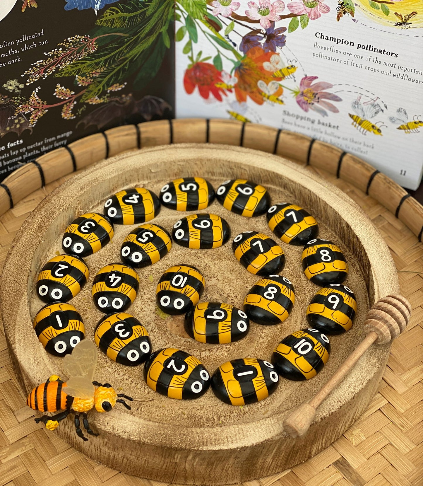 Skynjunar Steinar - Býflugur - Pláneta - Skynjunarleikur -