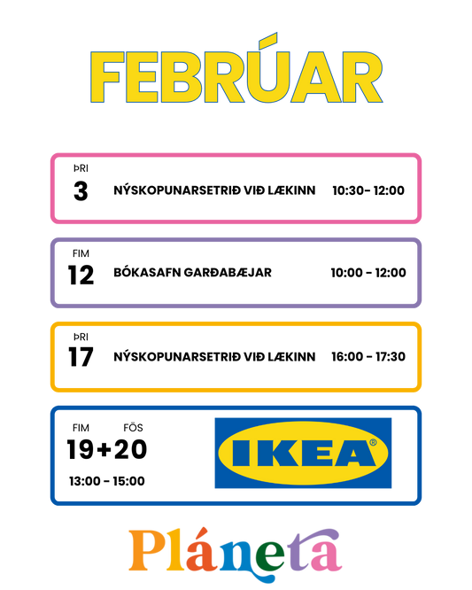 Skynjunarleiksmiðjur í Febrúar - dagskrá - IKEA o.f.l.