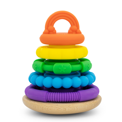 Rainbow Stacker And Teether Toy